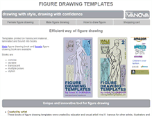 Tablet Screenshot of figuredrawingtemplates.com